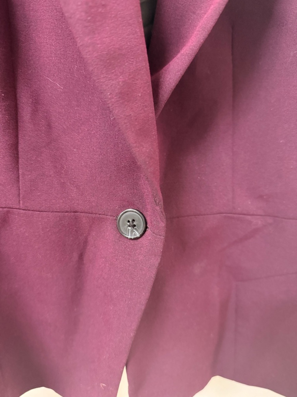Worthington Women's Purple Open Front Lined Blazer Long Sleeve Solid Size 14 - Picture 3 of 4